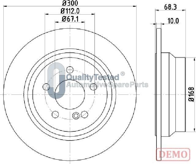 Japanparts DP0513JM - Disque de frein cwaw.fr