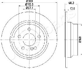 Japanparts DP-0513 - Disque de frein cwaw.fr