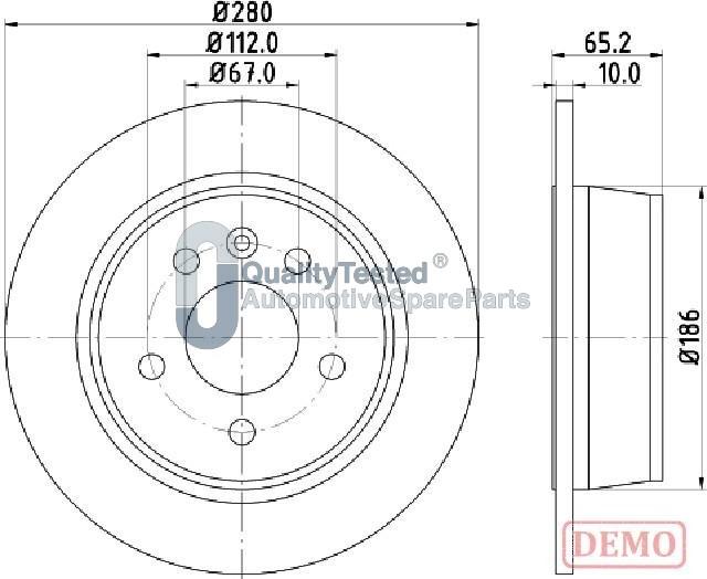 Japanparts DP0530JM - Disque de frein cwaw.fr