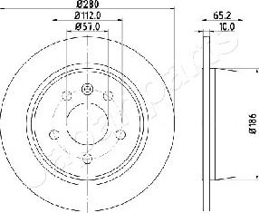 Japanparts DP-0530 - Disque de frein cwaw.fr