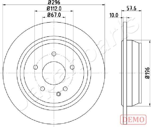 Japanparts DP-0532C - Disque de frein cwaw.fr