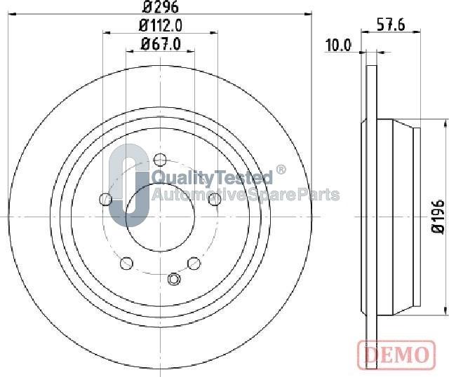 Japanparts DP0532JM - Disque de frein cwaw.fr