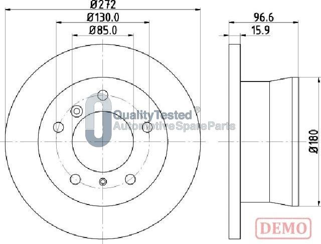 Japanparts DP0526JM - Disque de frein cwaw.fr