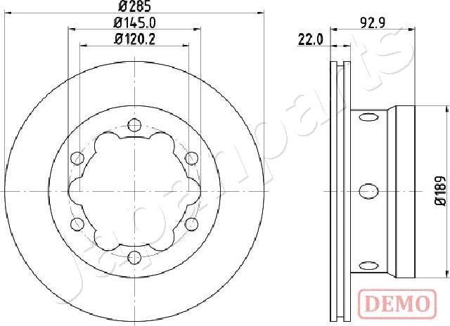 Japanparts DP-0528C - Disque de frein cwaw.fr