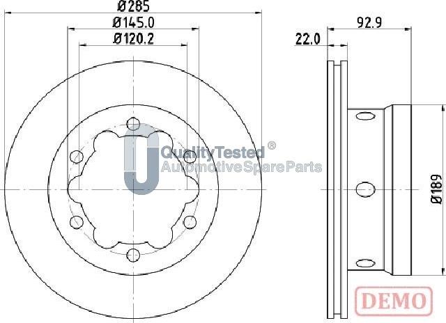 Japanparts DP0528JM - Disque de frein cwaw.fr