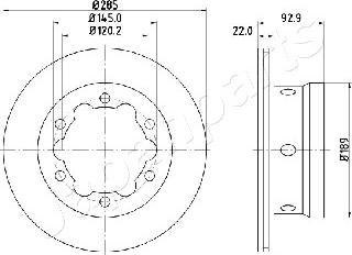 Japanparts DP-0528 - Disque de frein cwaw.fr