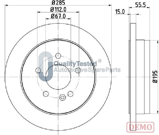 Japanparts DP0522JM - Disque de frein cwaw.fr