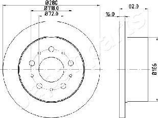 Japanparts DP-0609 - Disque de frein cwaw.fr