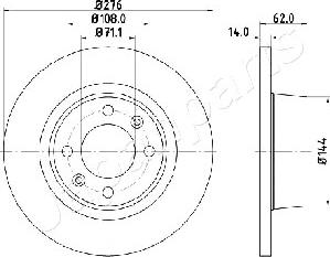 Japanparts DP-0604 - Disque de frein cwaw.fr