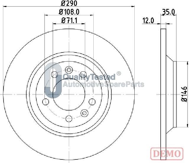 Japanparts DP0605JM - Disque de frein cwaw.fr