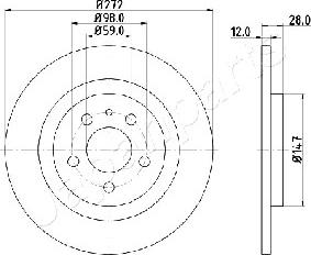 Japanparts DP-0606 - Disque de frein cwaw.fr