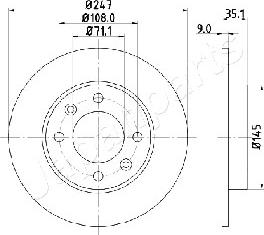 Japanparts DP-0602 - Disque de frein cwaw.fr