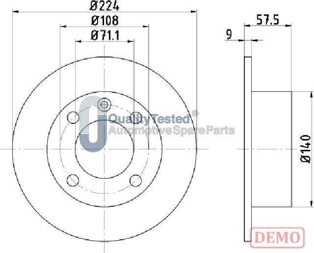 Japanparts DP0614JM - Disque de frein cwaw.fr