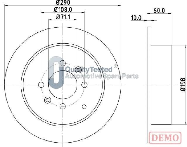 Japanparts DP0616JM - Disque de frein cwaw.fr