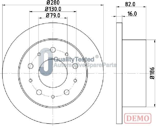 Japanparts DP0611JM - Disque de frein cwaw.fr