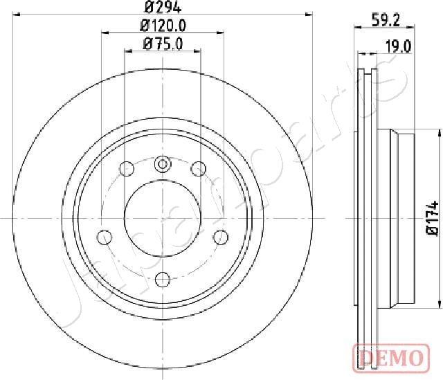 Japanparts DP-0109C - Disque de frein cwaw.fr