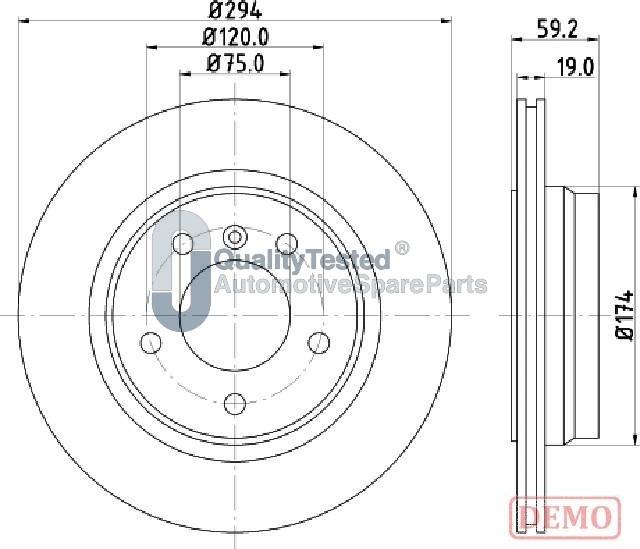 Japanparts DP0109JM - Disque de frein cwaw.fr