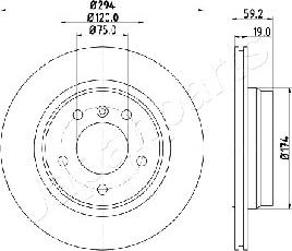 Japanparts DP-0109 - Disque de frein cwaw.fr