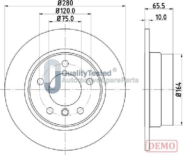 Japanparts DP0100JM - Disque de frein cwaw.fr