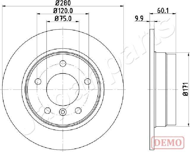 Japanparts DP-0107C - Disque de frein cwaw.fr