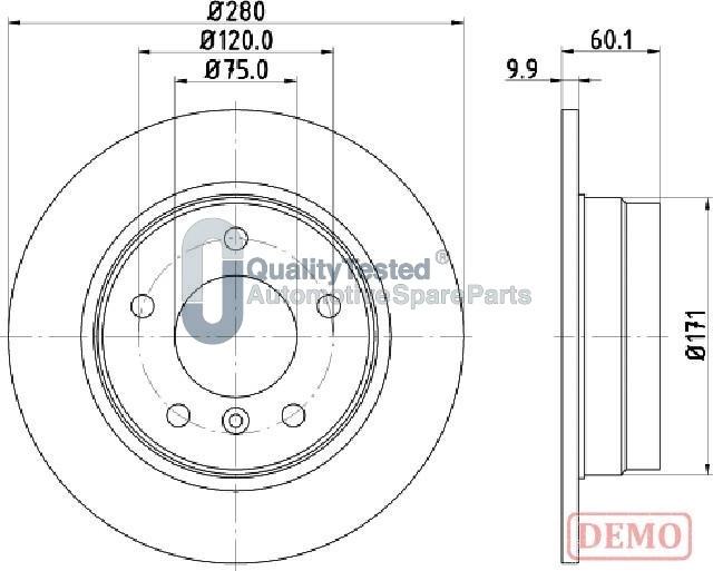 Japanparts DP0107JM - Disque de frein cwaw.fr