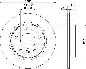 Japanparts DP-0107 - Disque de frein cwaw.fr