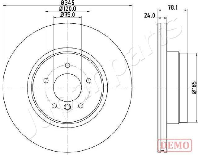 Japanparts DP-0132C - Disque de frein cwaw.fr