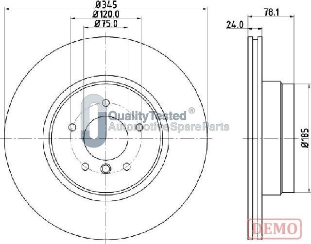 Japanparts DP0132JM - Disque de frein cwaw.fr