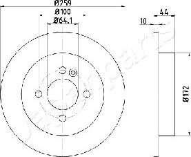 Japanparts DP-0132 - Disque de frein cwaw.fr