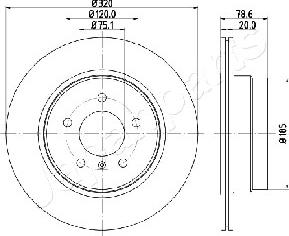 Japanparts DP-0129 - Disque de frein cwaw.fr