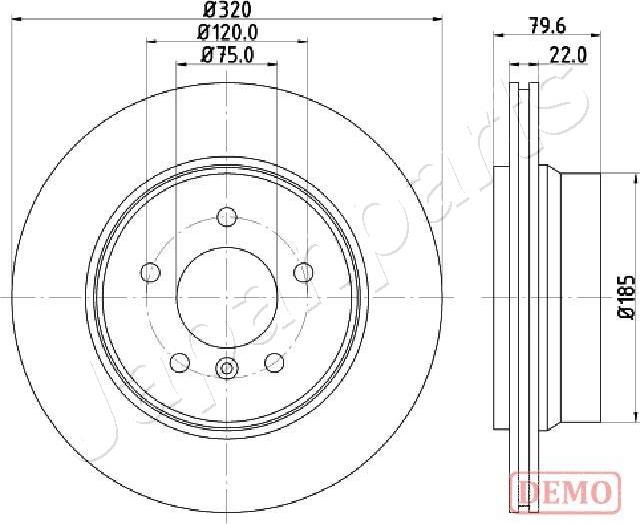 Japanparts DP-0128C - Disque de frein cwaw.fr