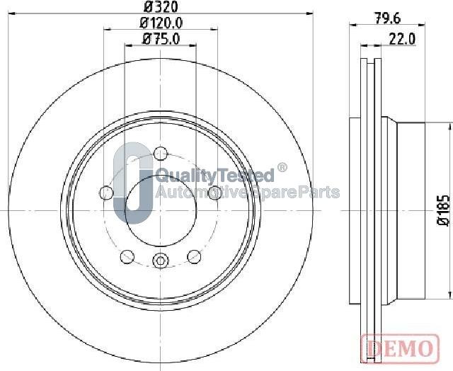 Japanparts DP0128JM - Disque de frein cwaw.fr