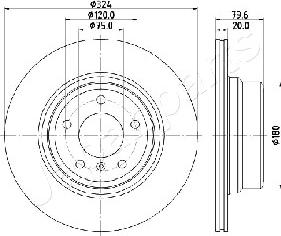 Japanparts DP-0128 - Disque de frein cwaw.fr