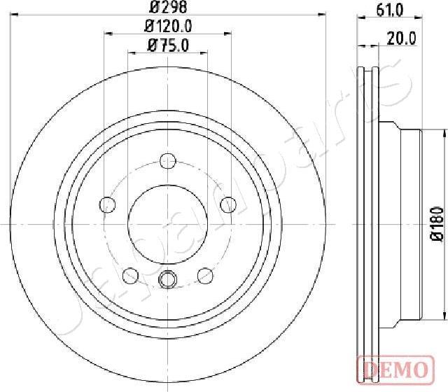 Japanparts DP-0122C - Disque de frein cwaw.fr