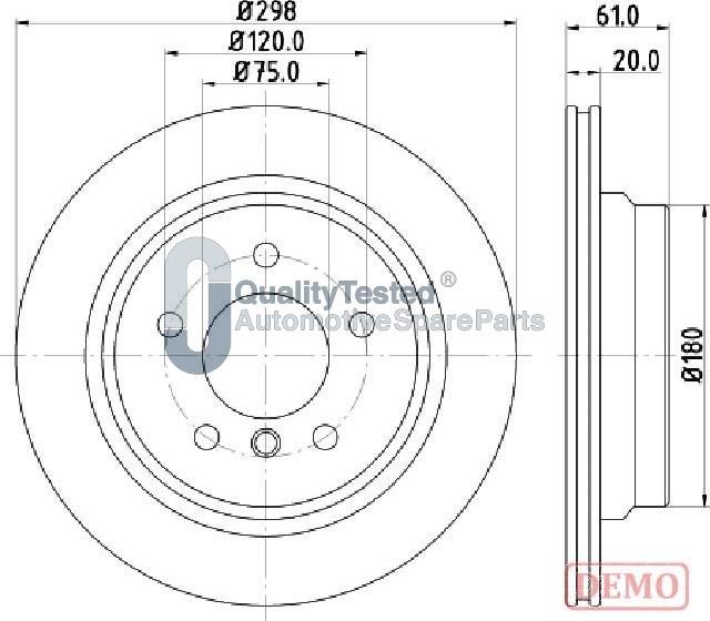 Japanparts DP0122JM - Disque de frein cwaw.fr