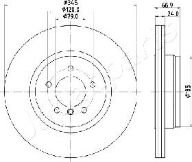 Japanparts DP-0122 - Disque de frein cwaw.fr