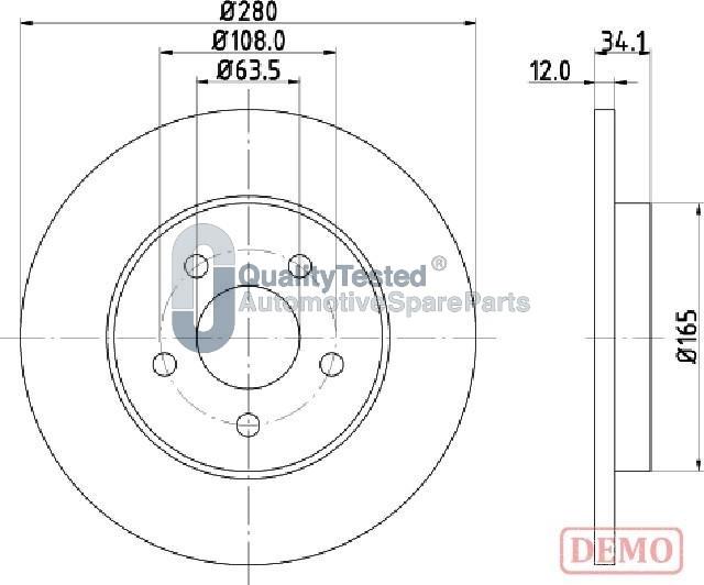 Japanparts DP0309JM - Disque de frein cwaw.fr