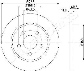 Japanparts DP-0300 - Disque de frein cwaw.fr