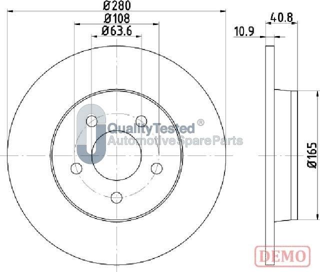 Japanparts DP0301JM - Disque de frein cwaw.fr