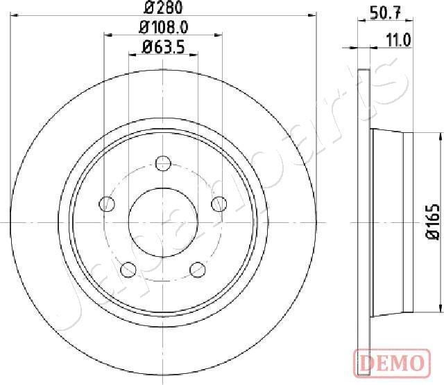 Japanparts DP-0302C - Disque de frein cwaw.fr