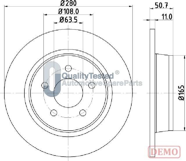 Japanparts DP0302JM - Disque de frein cwaw.fr