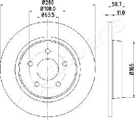 Japanparts DP-0302 - Disque de frein cwaw.fr