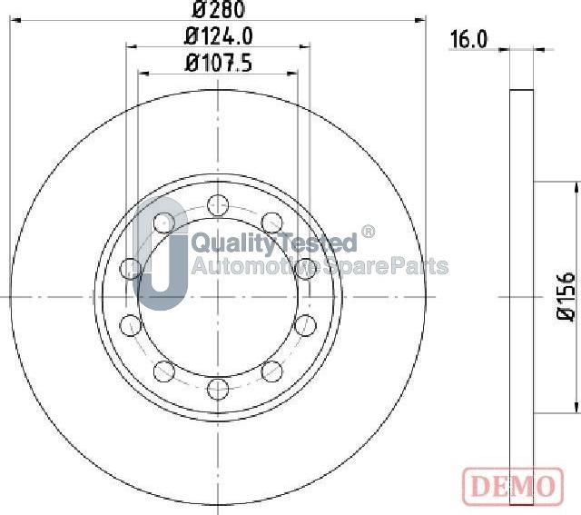 Japanparts DP0314JM - Disque de frein cwaw.fr