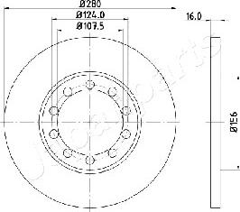 Japanparts DP-0314 - Disque de frein cwaw.fr