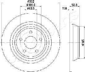 Japanparts DP-0310 - Disque de frein cwaw.fr