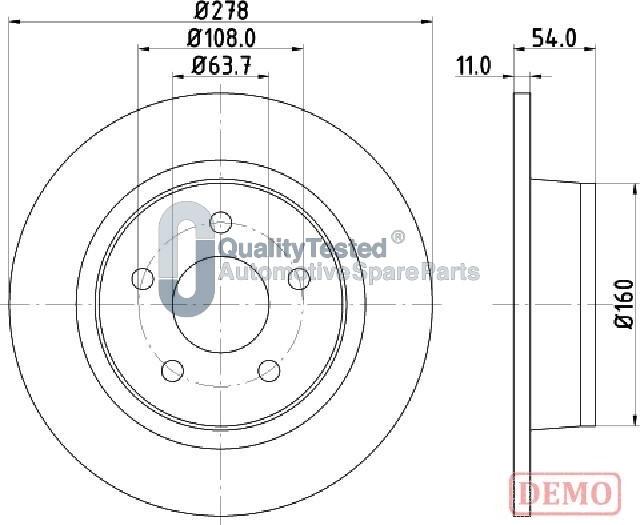 Japanparts DP0311JM - Disque de frein cwaw.fr