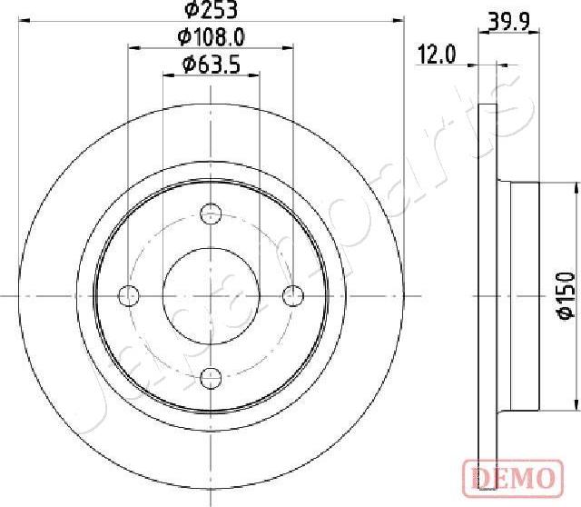 Japanparts DP-0329C - Disque de frein cwaw.fr