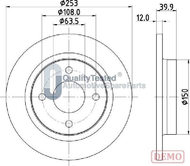 Japanparts DP0329JM - Disque de frein cwaw.fr