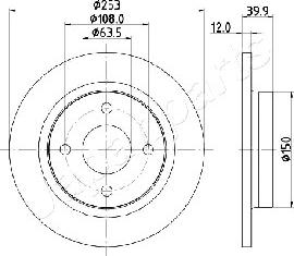 Japanparts DP-0329 - Disque de frein cwaw.fr