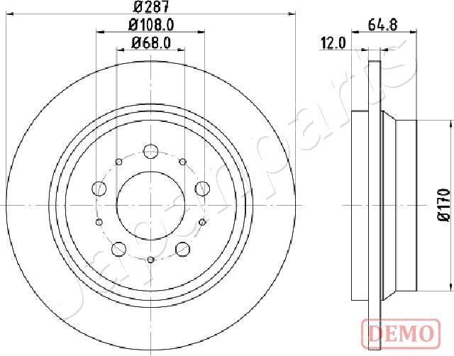 Japanparts DP-0321C - Disque de frein cwaw.fr